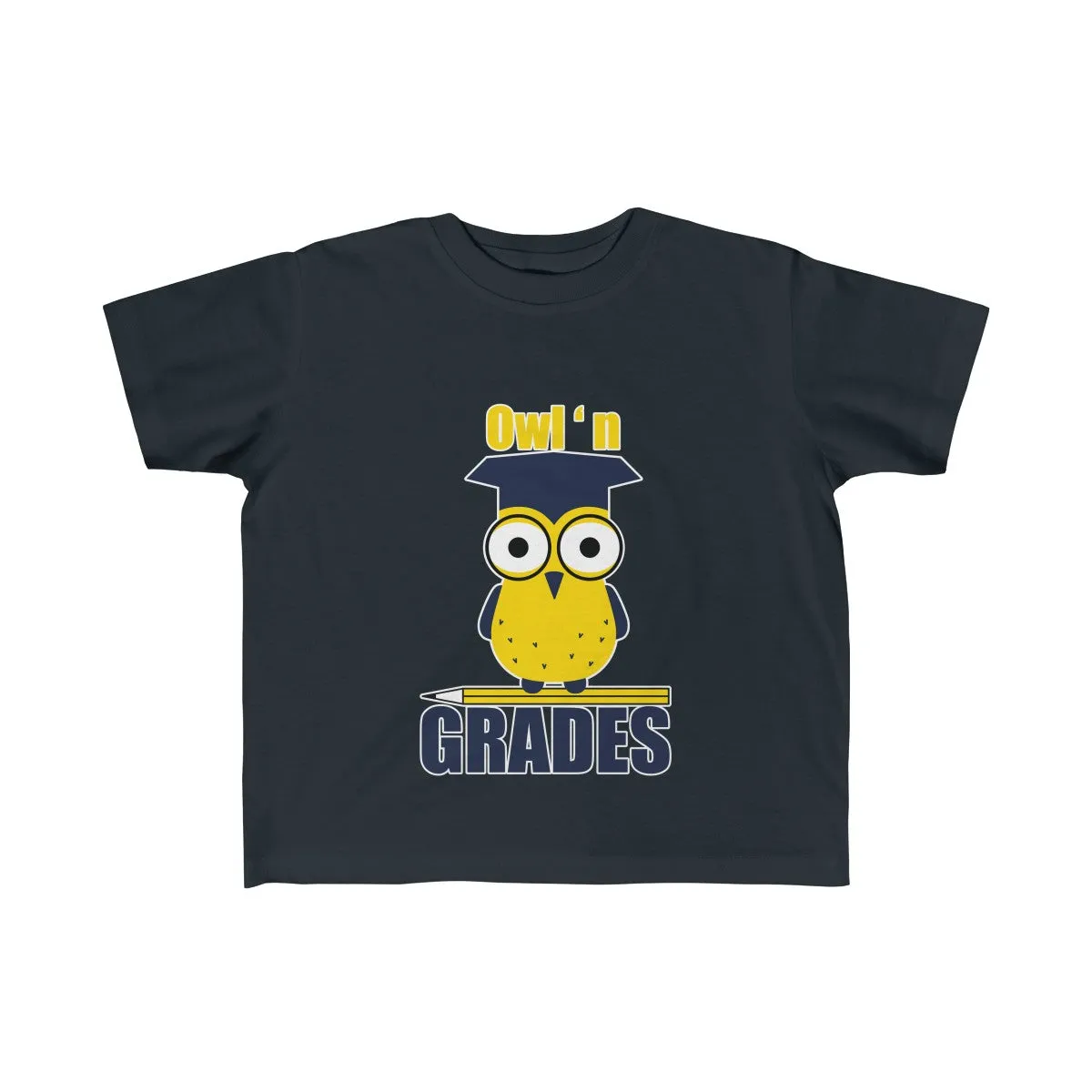 Owl n Grades - Kid's Fine Jersey Tee - Back To School T-Shirts