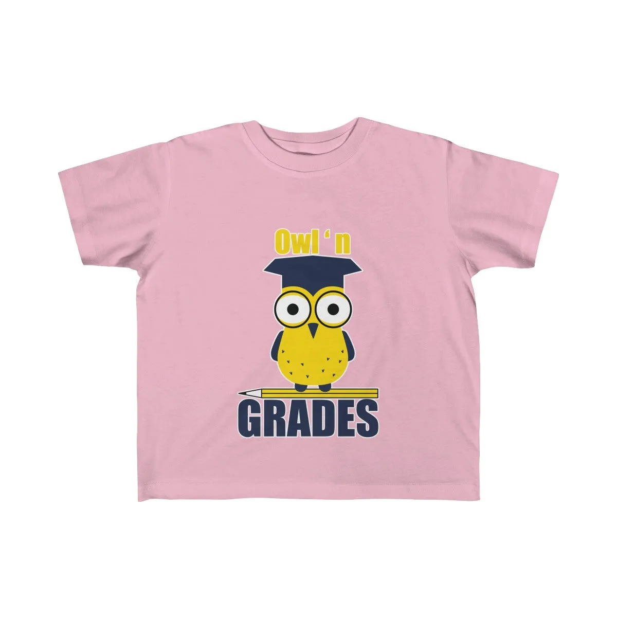 Owl n Grades - Kid's Fine Jersey Tee - Back To School T-Shirts