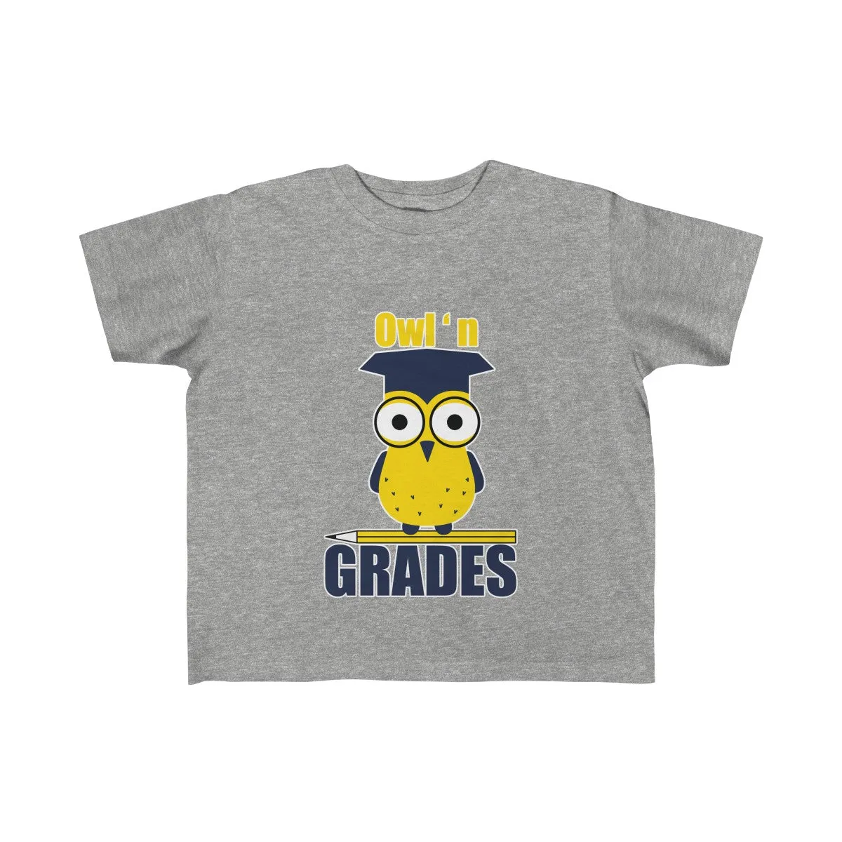 Owl n Grades - Kid's Fine Jersey Tee - Back To School T-Shirts