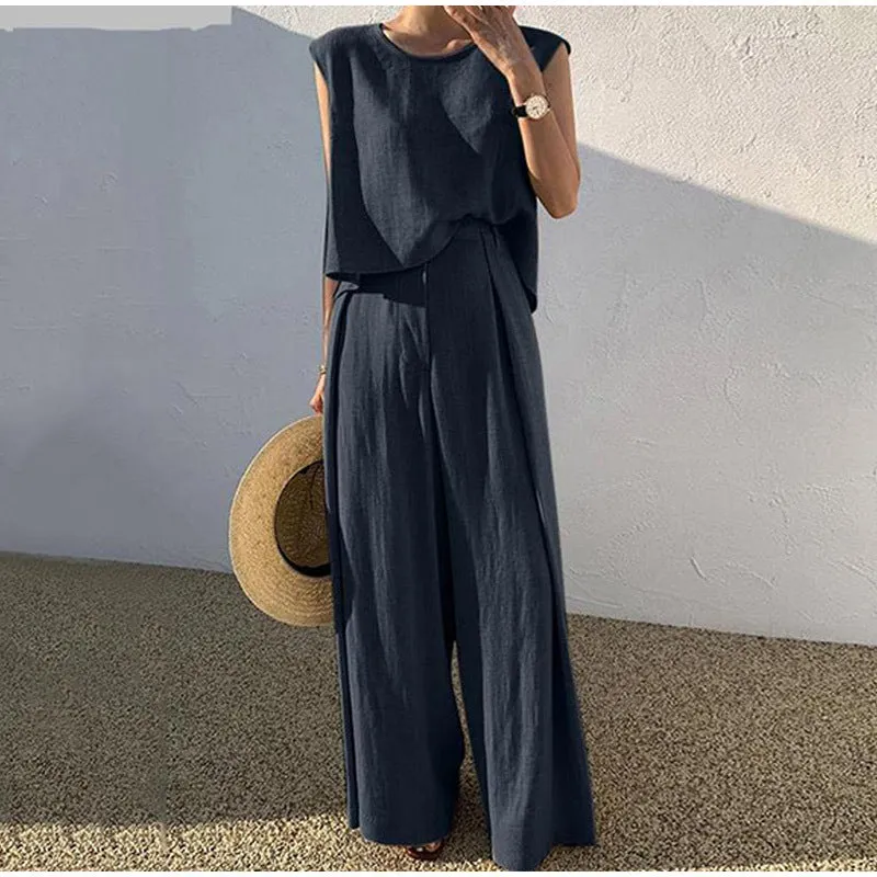 Pebbles® | Airy Two-Piece Set Made Of Linen For Summer