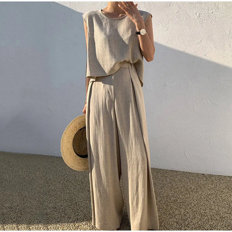 Pebbles® | Airy Two-Piece Set Made Of Linen For Summer