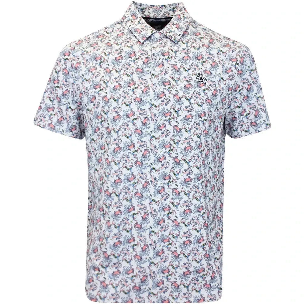 Penguin Pete In The Ocean Golf Polo Shirt