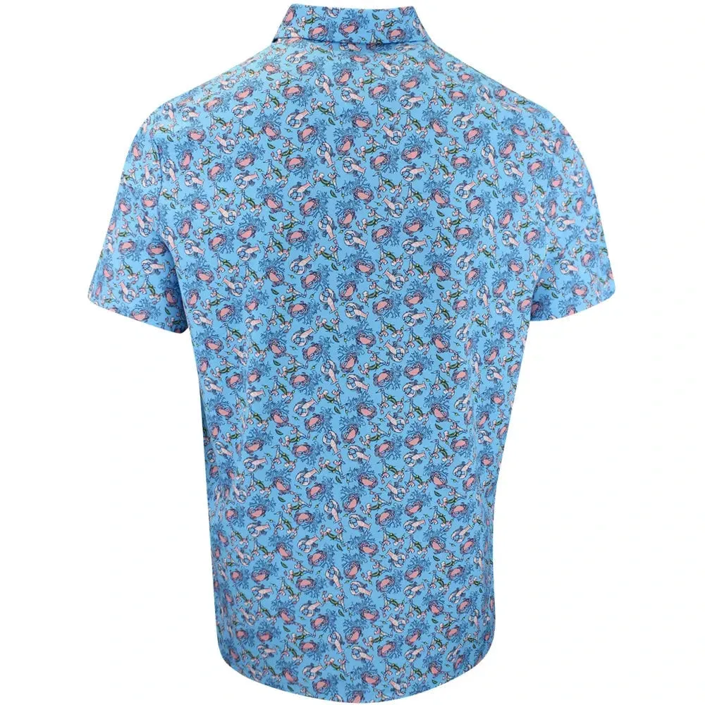 Penguin Pete In The Ocean Golf Polo Shirt