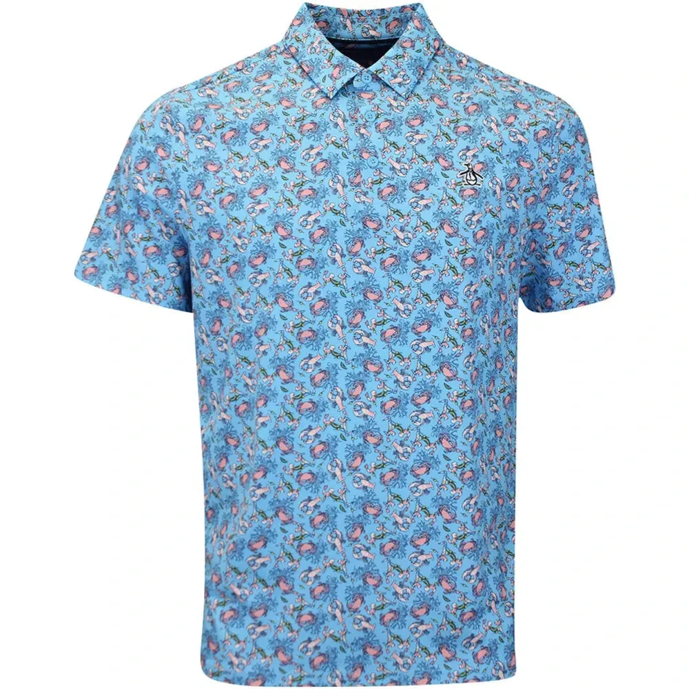 Penguin Pete In The Ocean Golf Polo Shirt