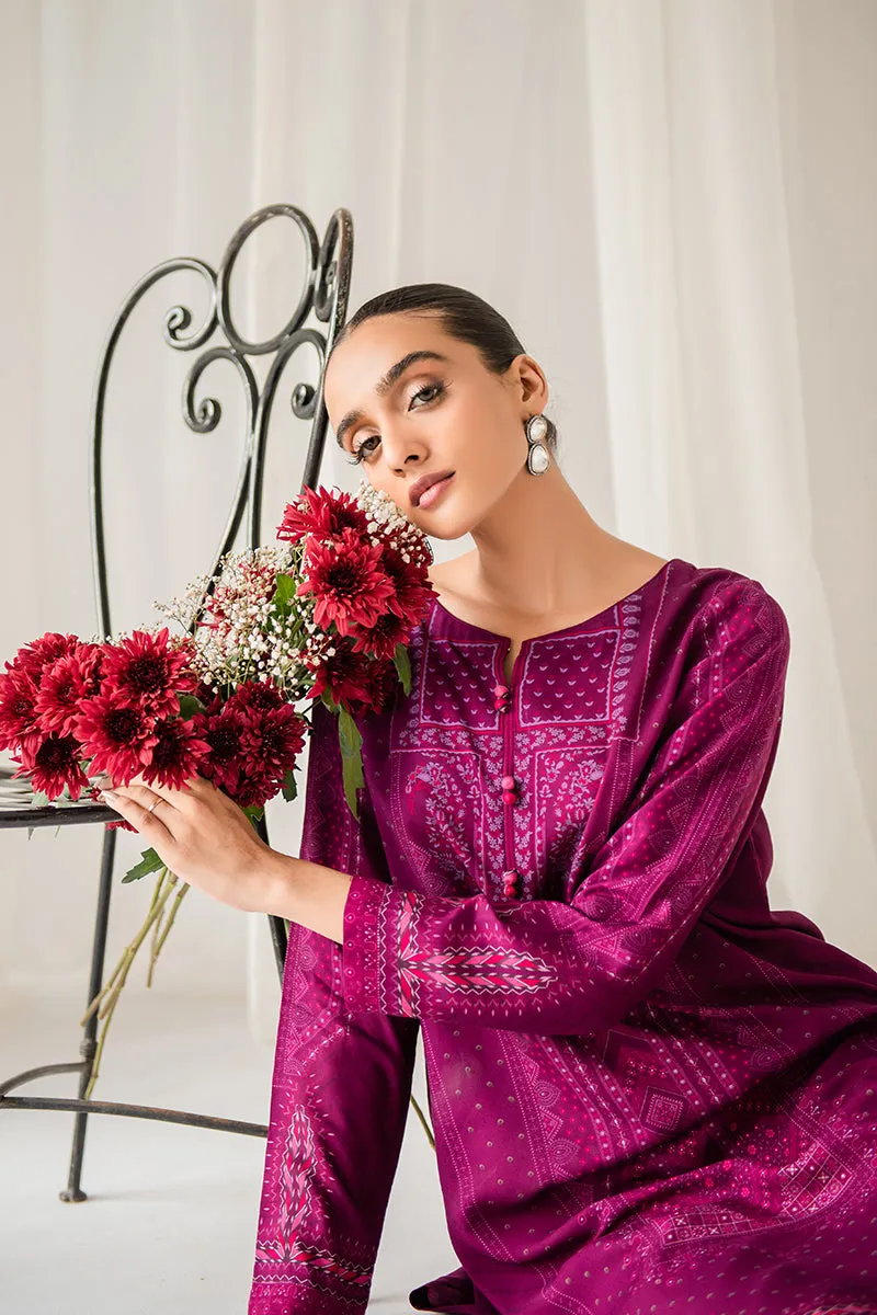PERSE CREDO DIGITAL PRINTED LINEN SHIRT
