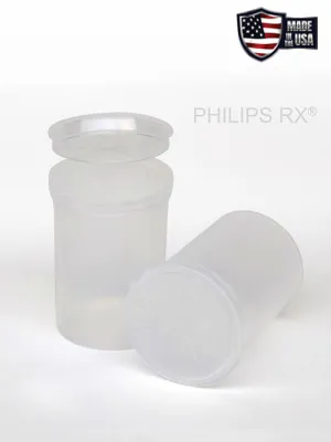 Philips RX 30 Dram Pop Top Vial - 1/4 Oz - Child Resistant - Clear - Translucent (150 Count)