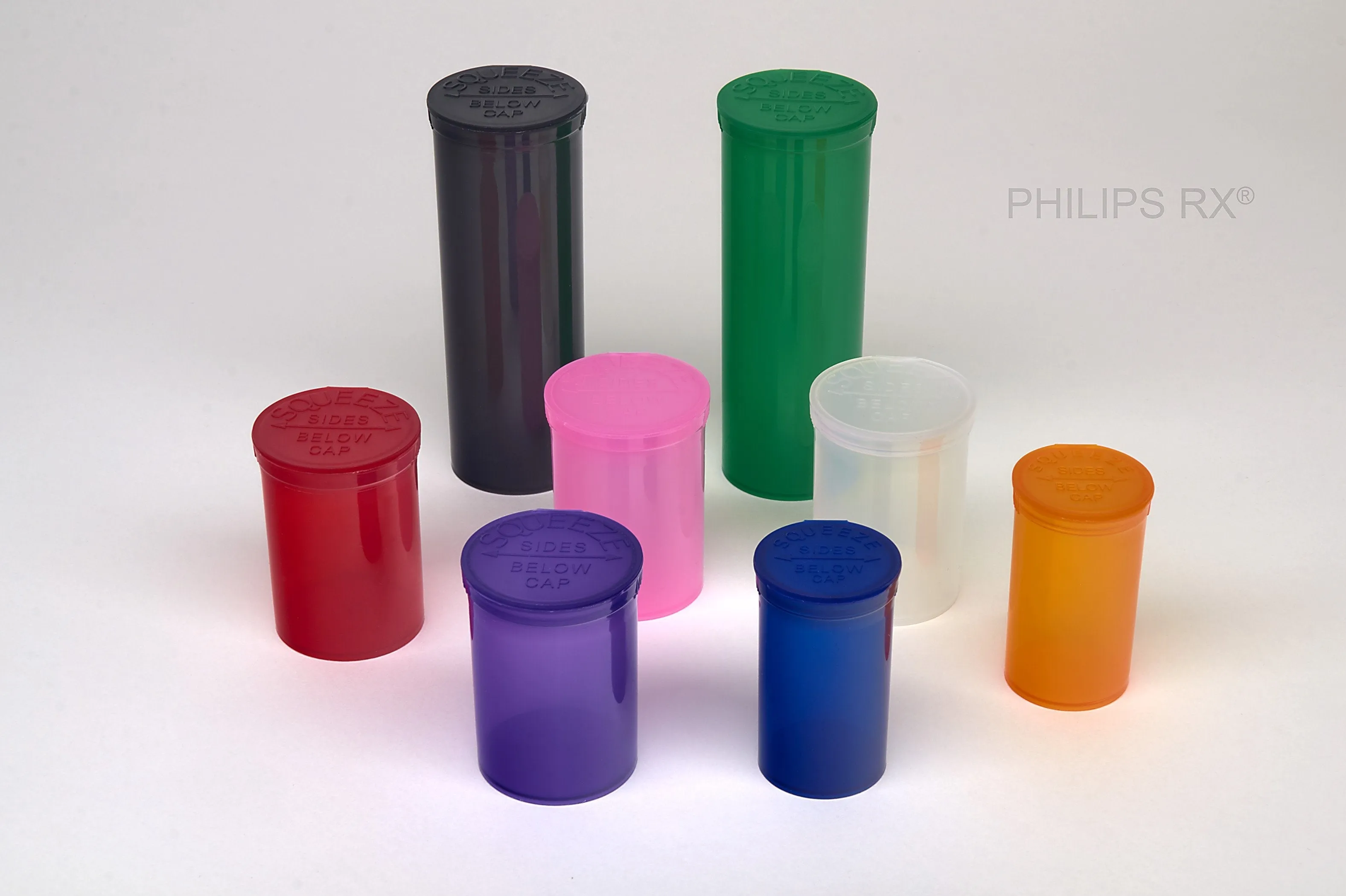 Philips RX 30 Dram Pop Top Vial - 1/4 Oz - Child Resistant - Clear - Translucent (150 Count)