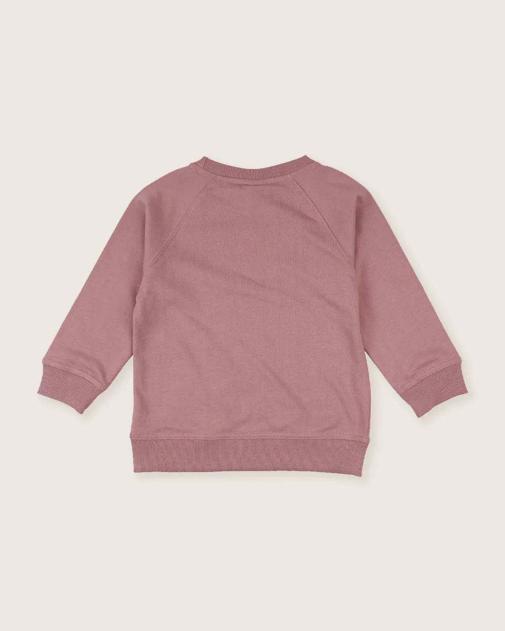 Pink Peace Please Slogan Print Sweatshirt