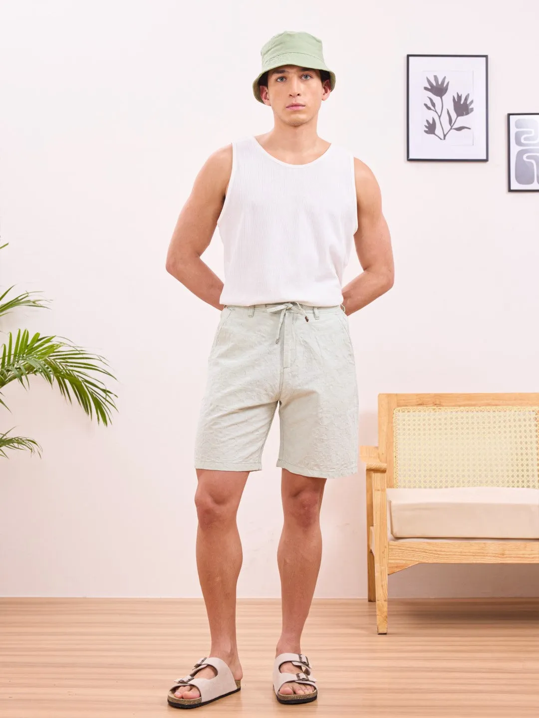 Pista Cotton Plain Shorts