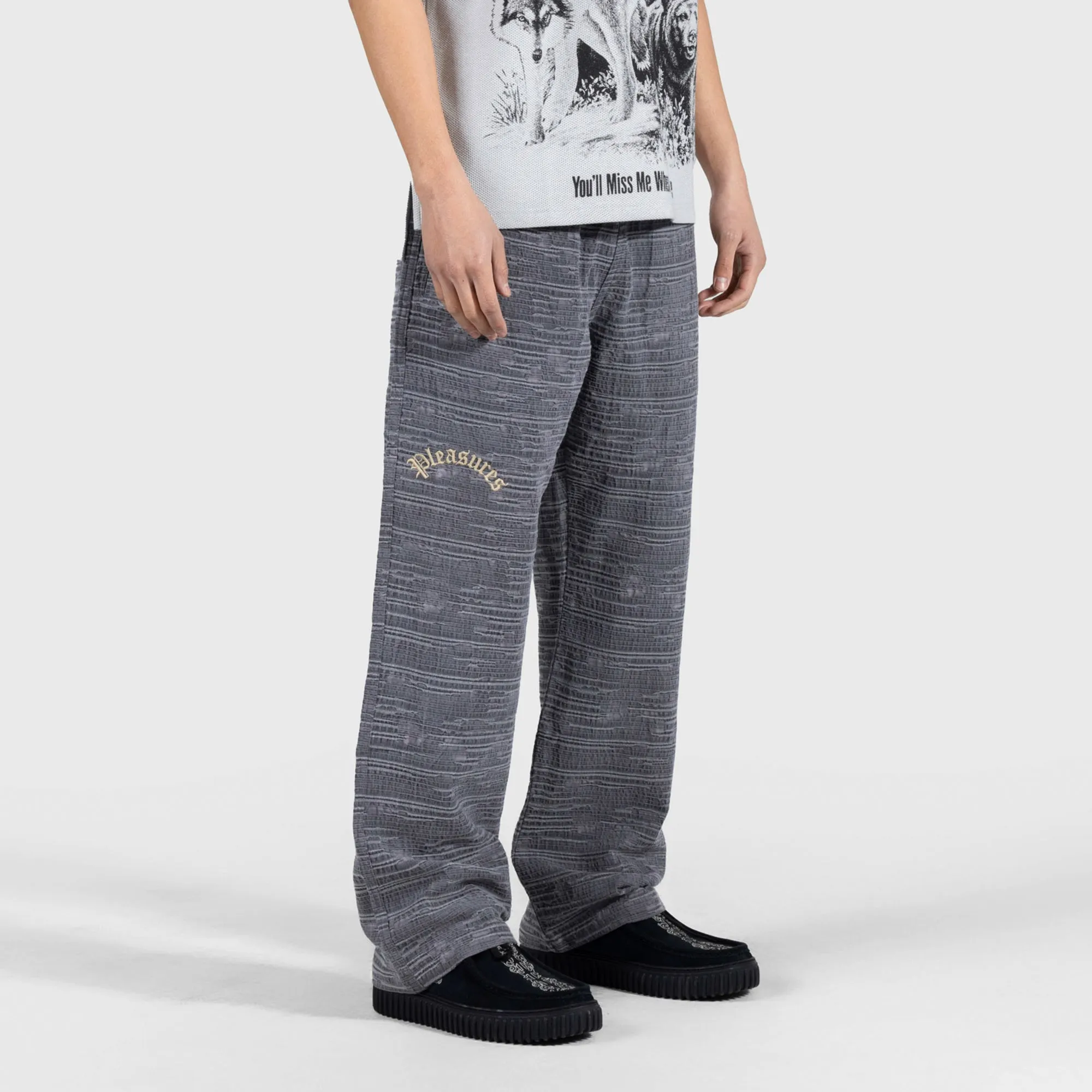 Pleasures Mens Linear Easy Pants