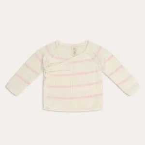 Poet Kimono Top - Pink Stripe