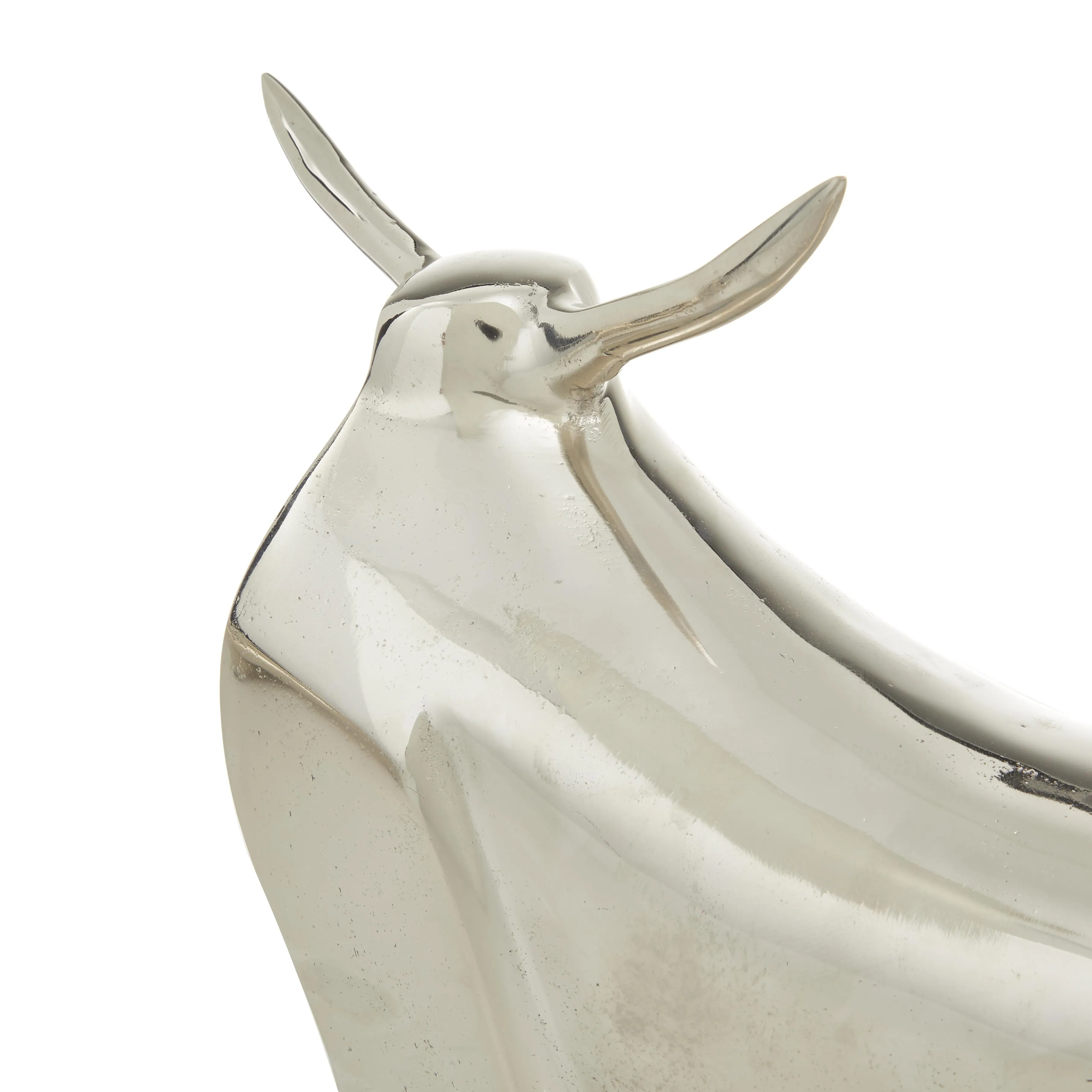 POLISHED SILVER ALUMINUM BULLS