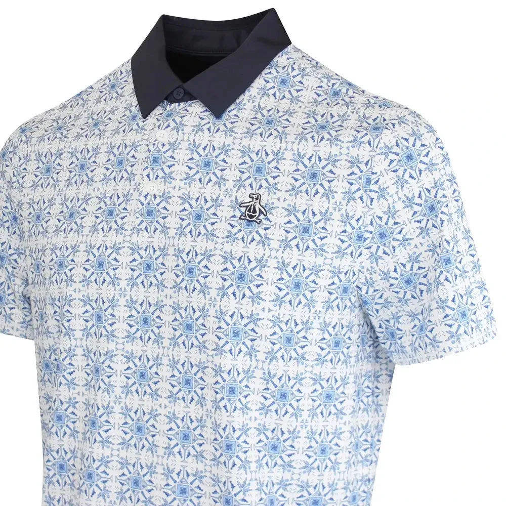 Polo de golf con diseño de ventana de cóctel Penguin