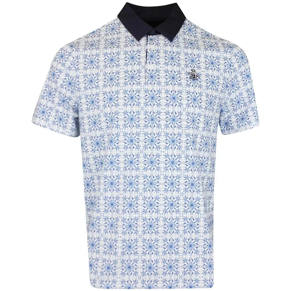 Polo de golf con diseño de ventana de cóctel Penguin