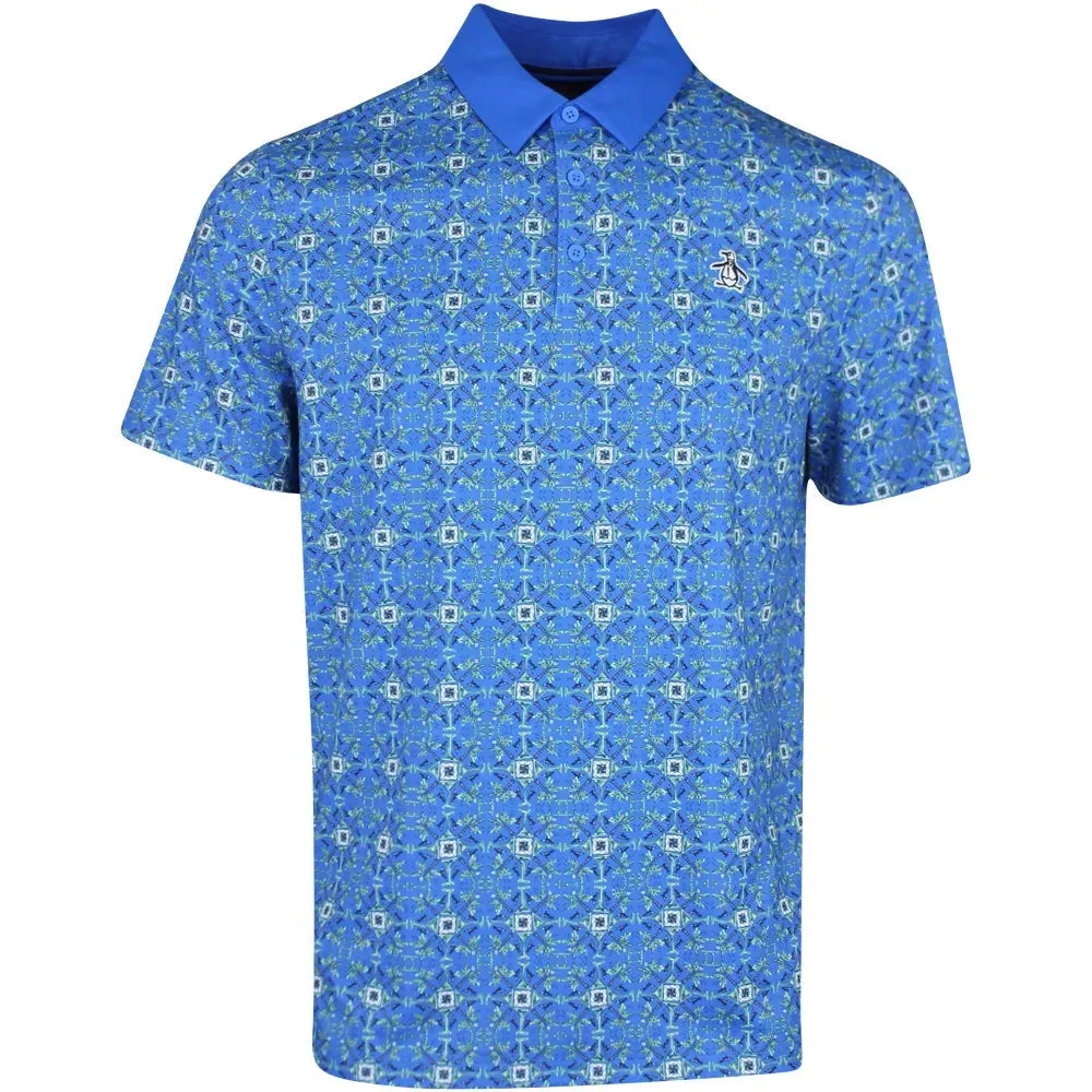 Polo de golf con diseño de ventana de cóctel Penguin
