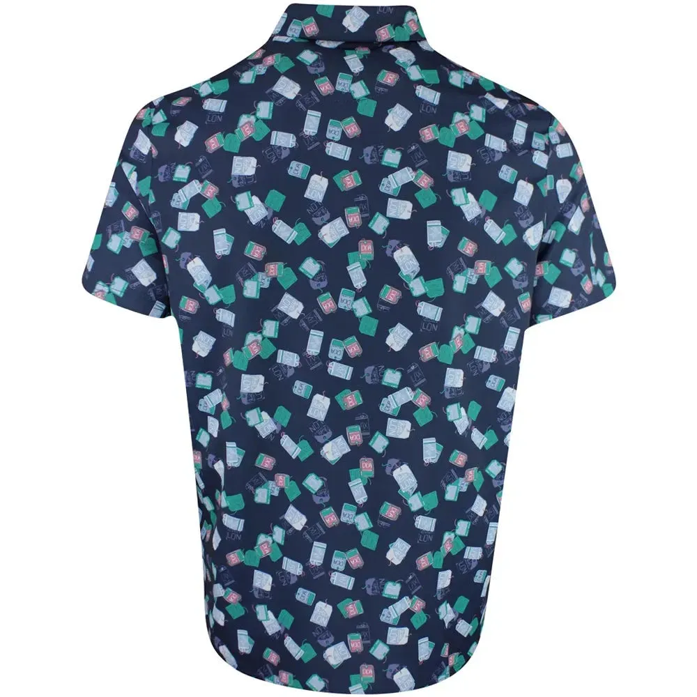 Polo de golf con etiqueta de viaje Penguin