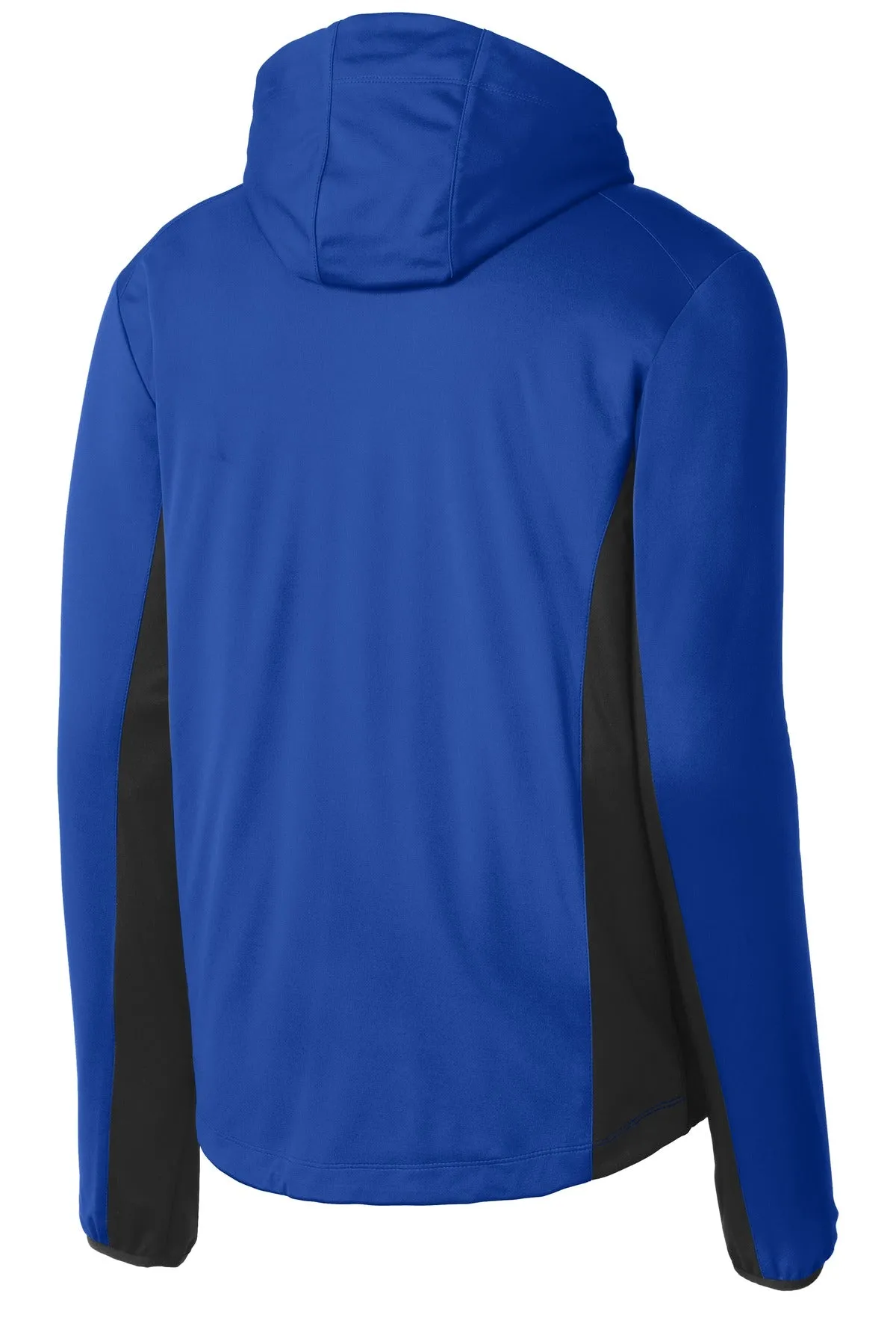Port Authority Active Hooded Soft Shell Jacket. J719 True Royal/ Deep Black