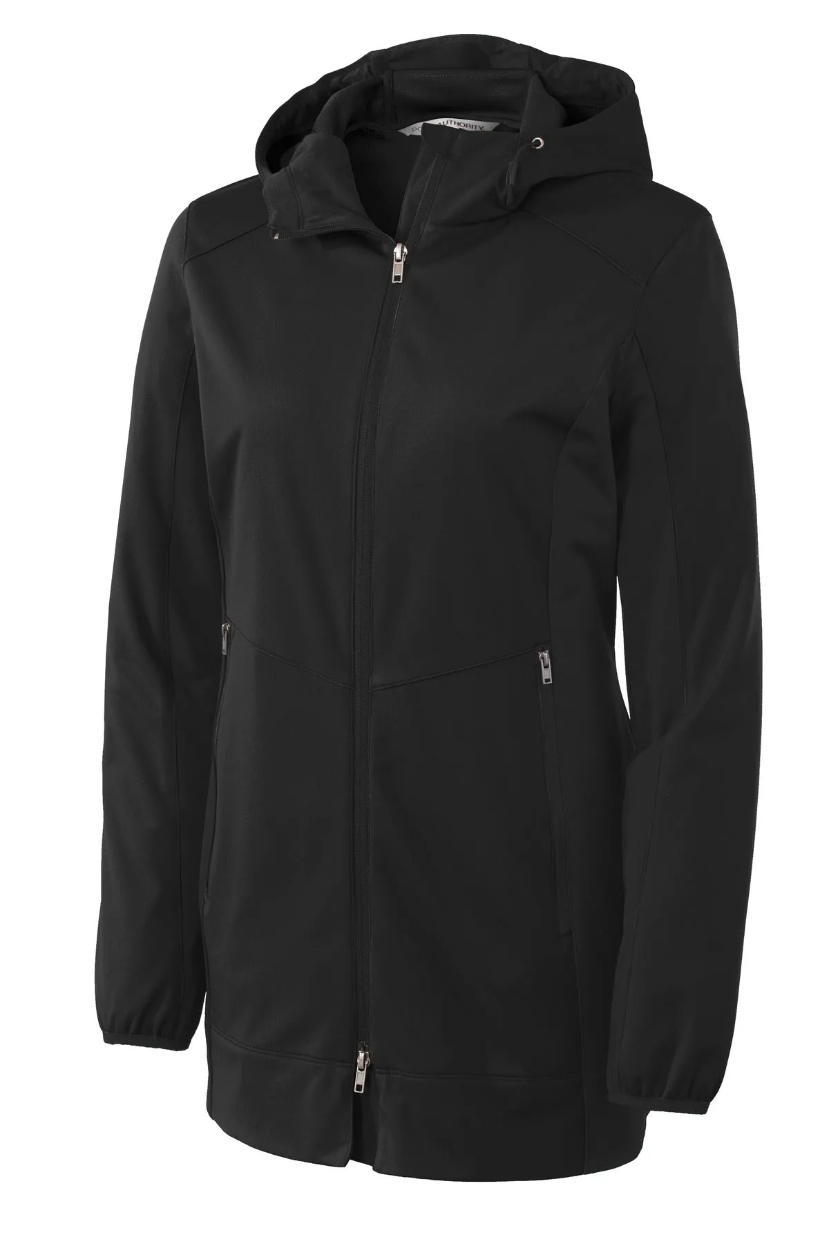 Port Authority Women's Active Hooded Soft Shell Jacket. L719 Deep Black