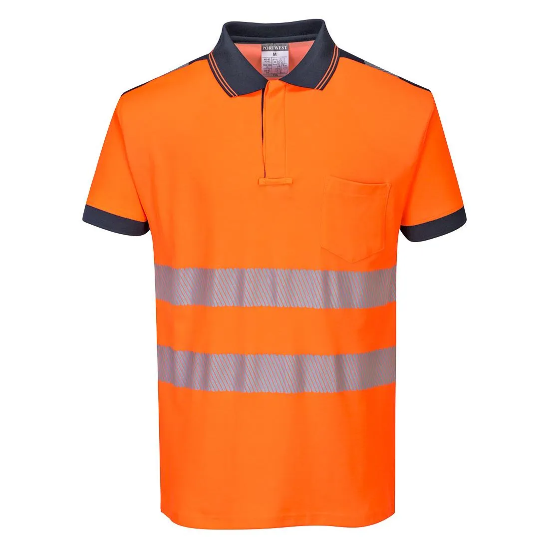 Portwest PW3 Hi-Vis Cotton Comfort Polo Shirt S/S