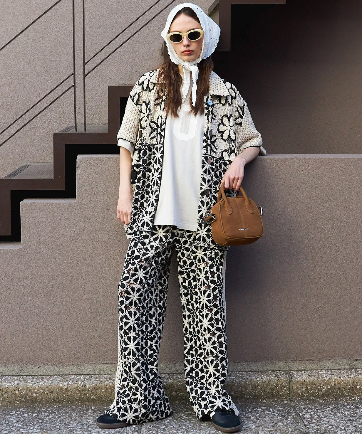 【PRE-ORDER】Mixed Lace Easy Pants