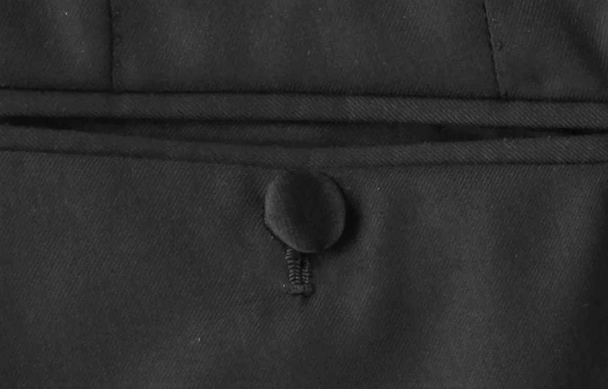 Principe d'Eleganza Black Tuxedo Pants