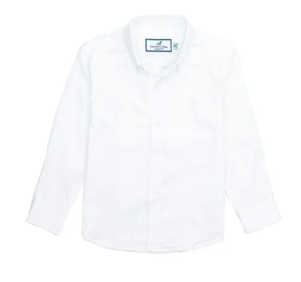 Properly Tied Boys Park Avenue Dress Shirt - White