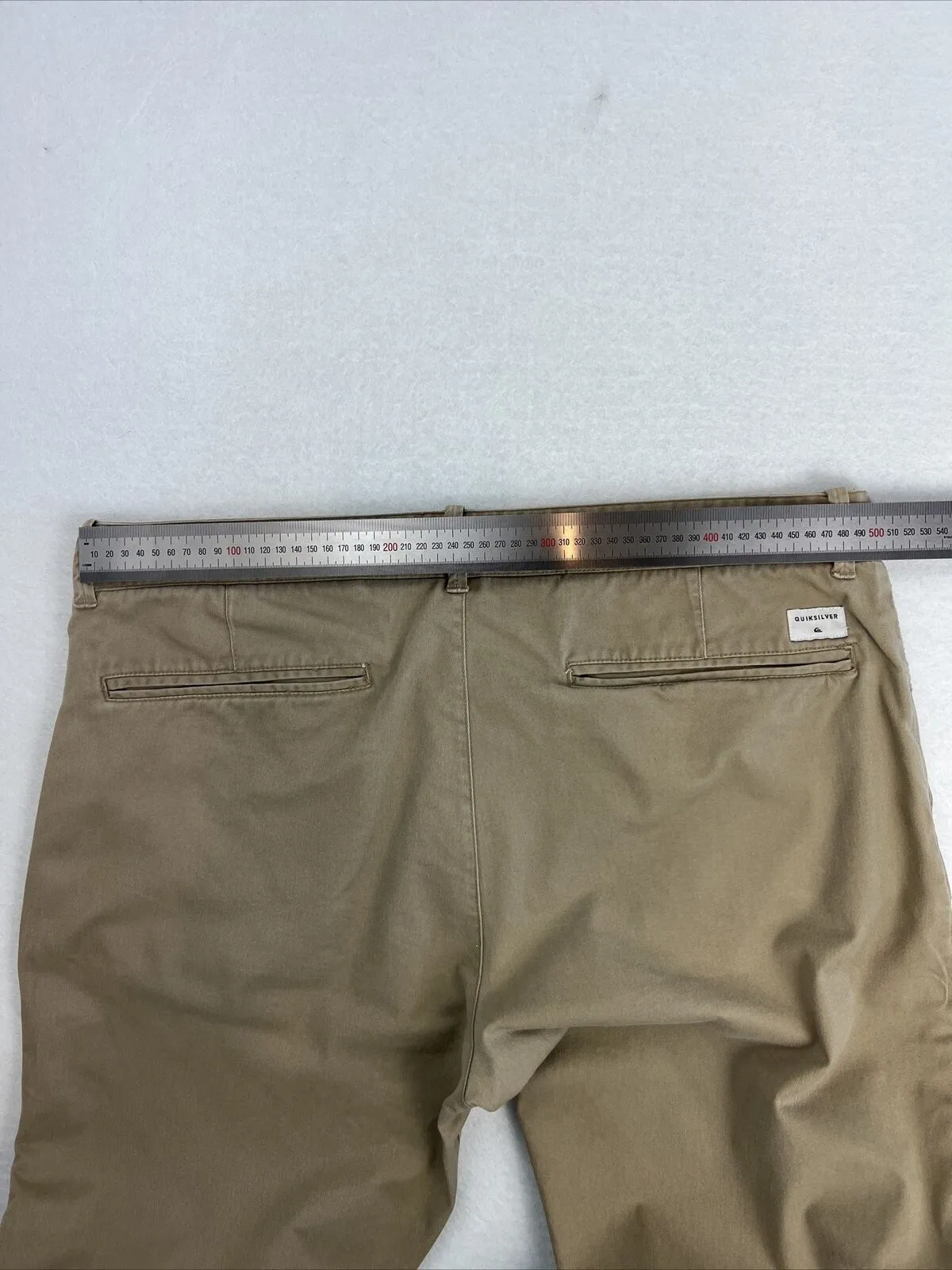Quiksilver Mens Beige Slim Fit Chinos Size 38
