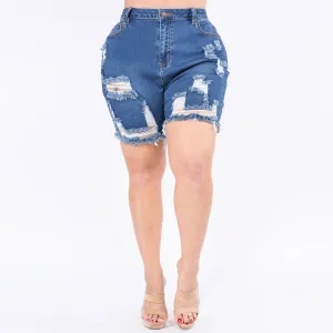 "Hot Girl" Denim Shorts