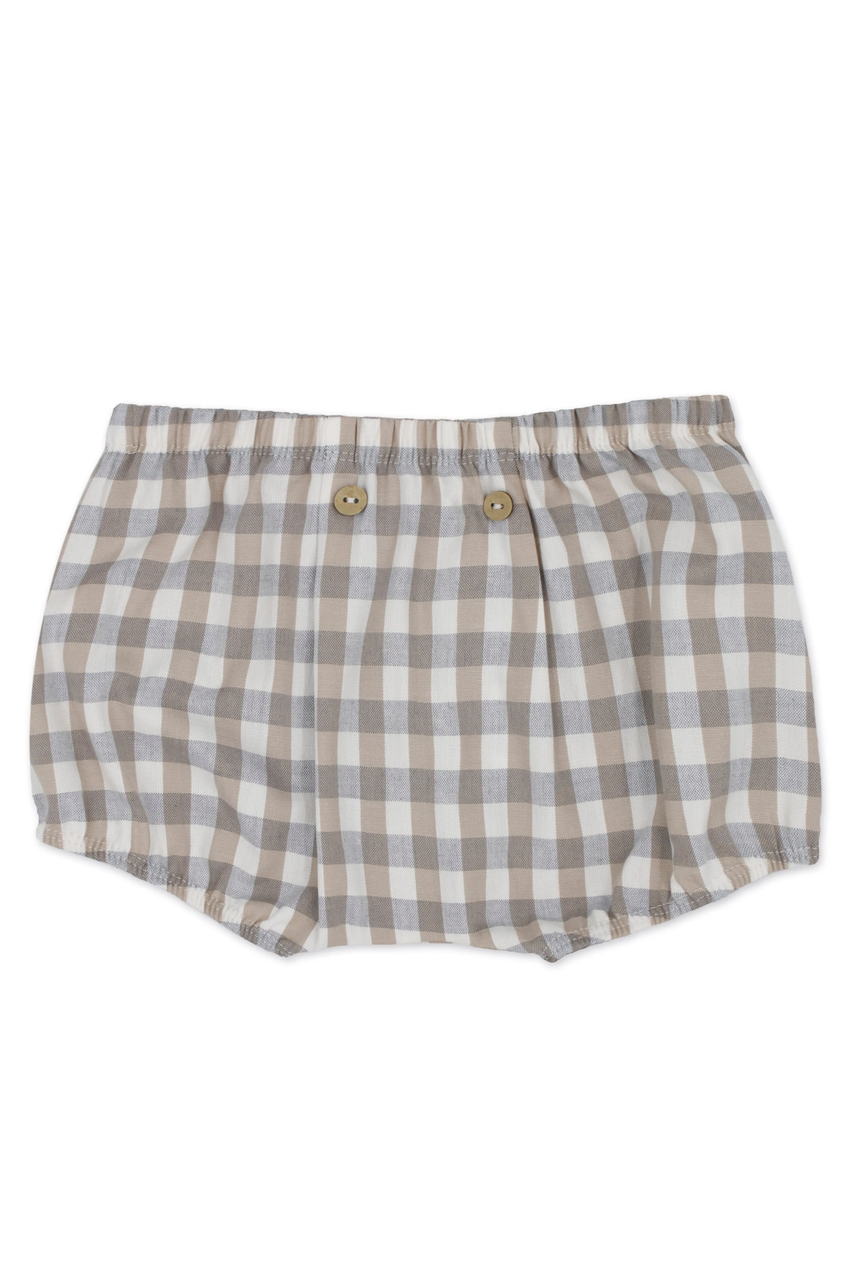 "Joey" Beige & Blue Check Bodysuit & Jam Pants