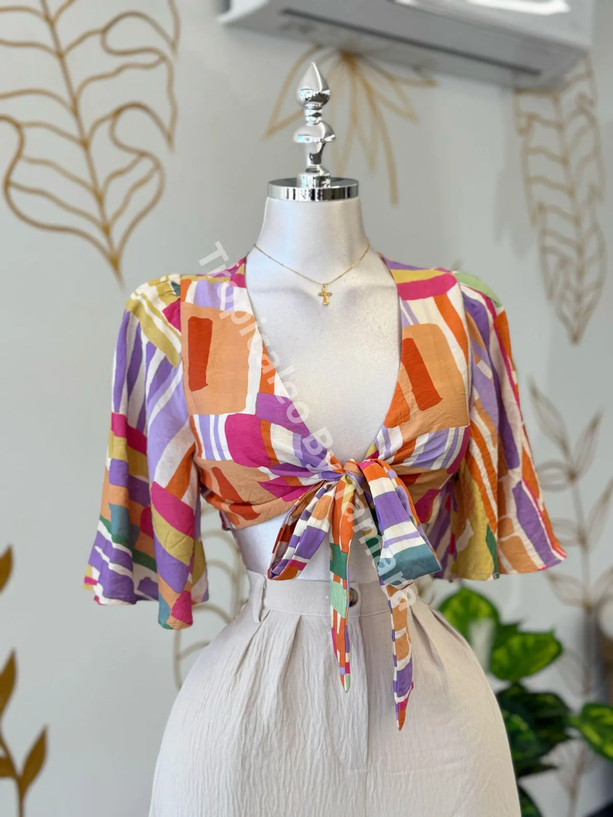 Rainbow Twist Crop Top