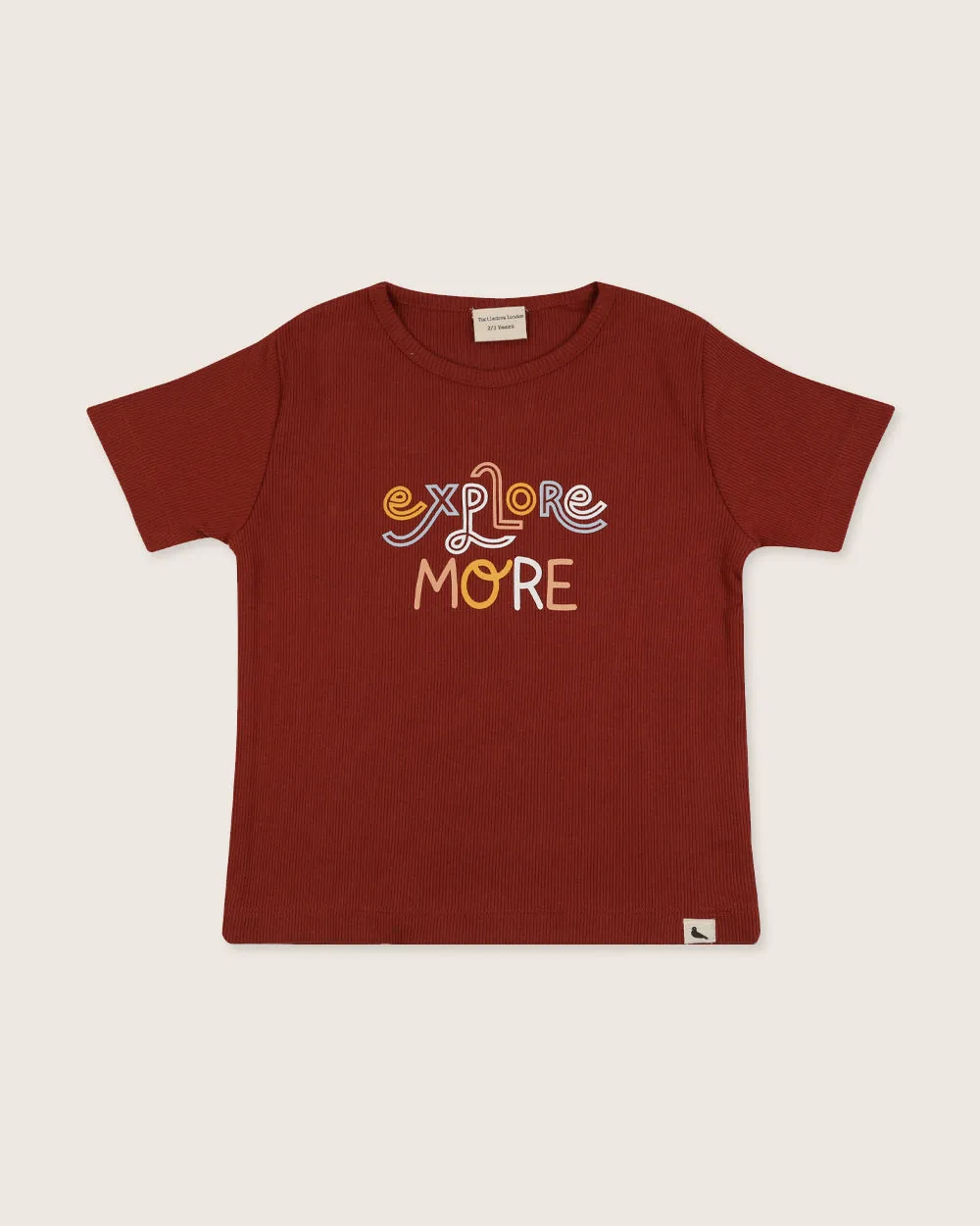 Red Explore More Slogan Print T-Shirt