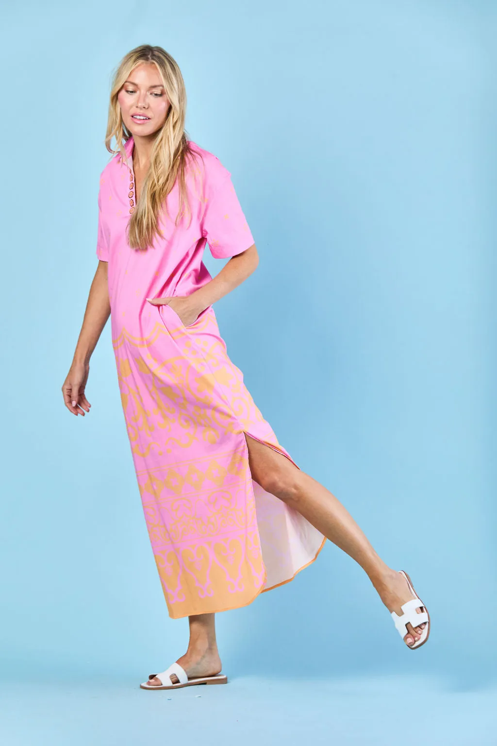 Reese Dress in Parfait Tulum