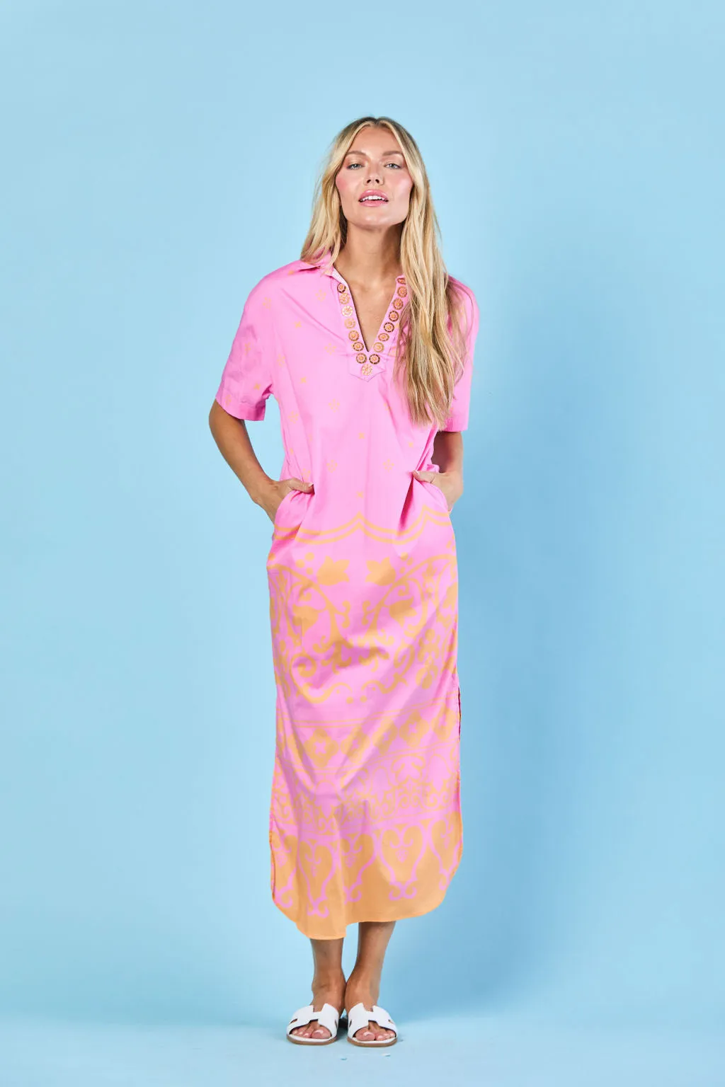 Reese Dress in Parfait Tulum