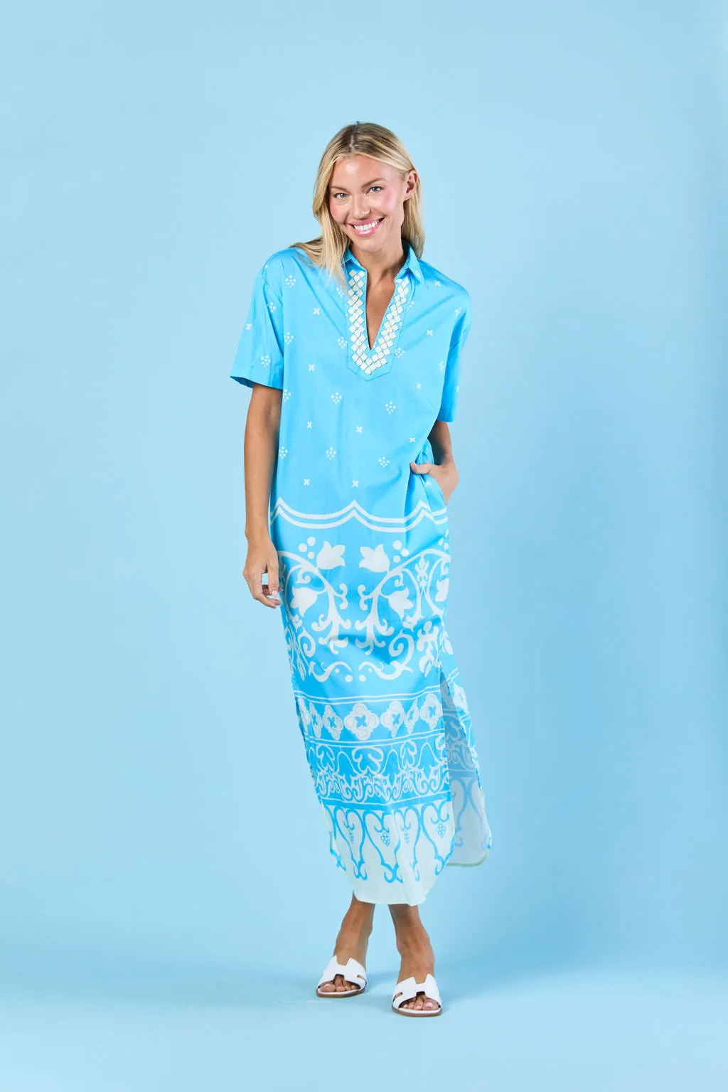 Reese Dress in Sky Tulum