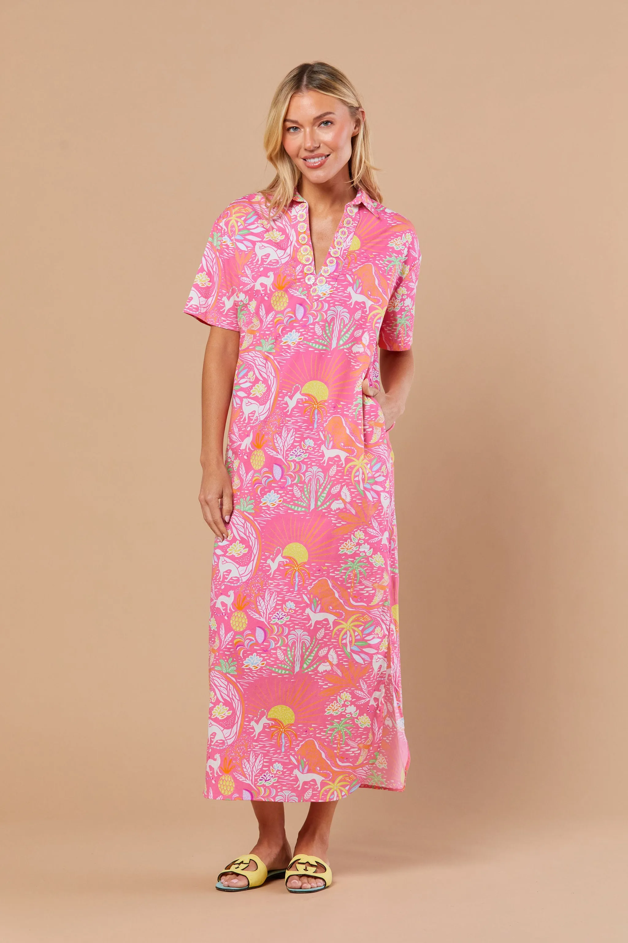 Reese Dress in Whimsical Island Sunrise
