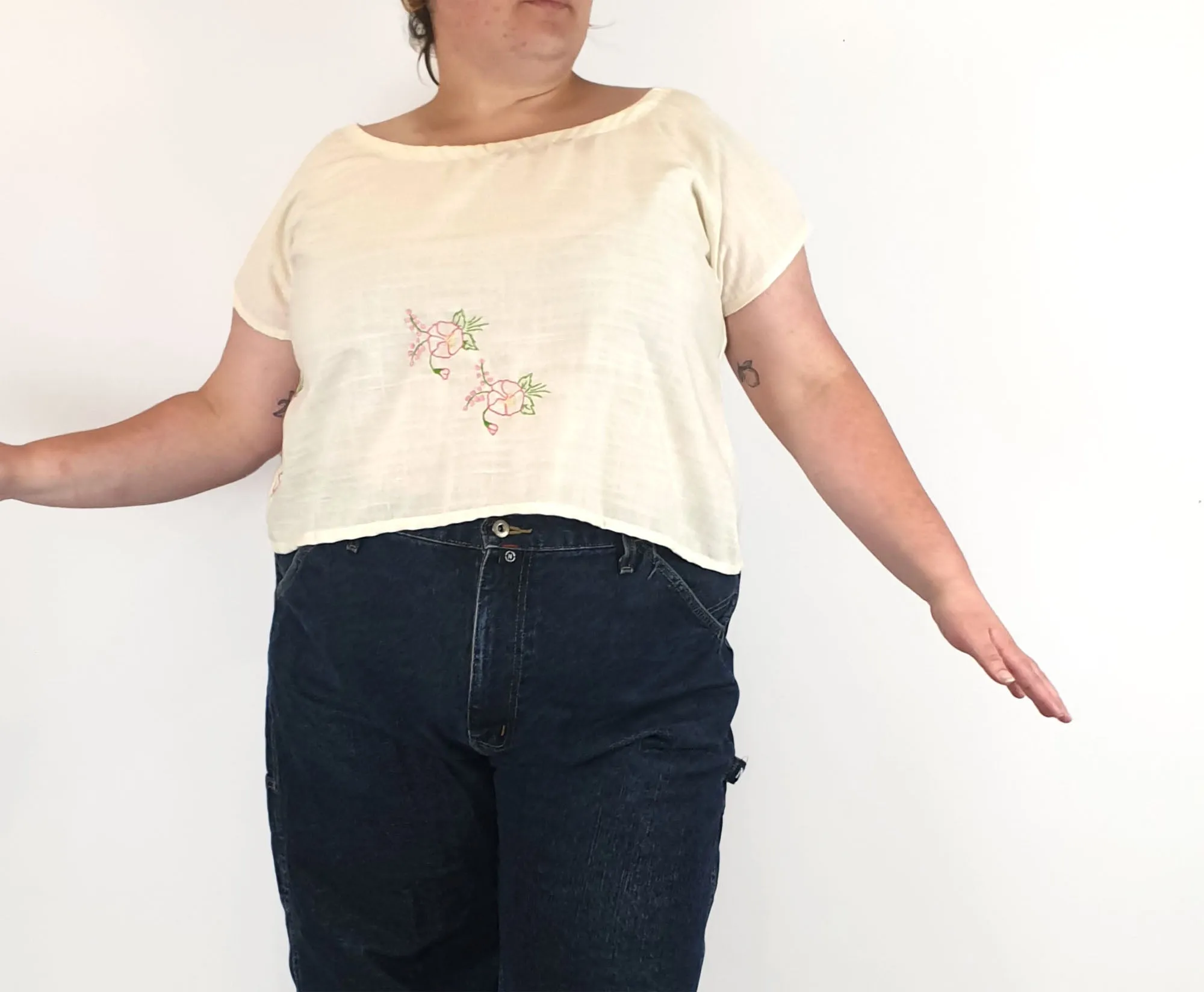 Rummage style cream top size 20