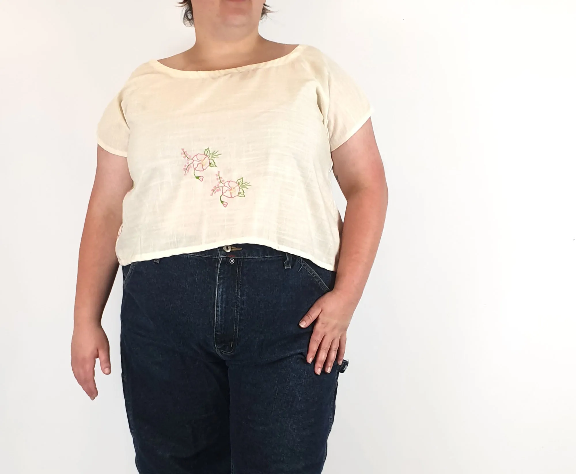 Rummage style cream top size 20