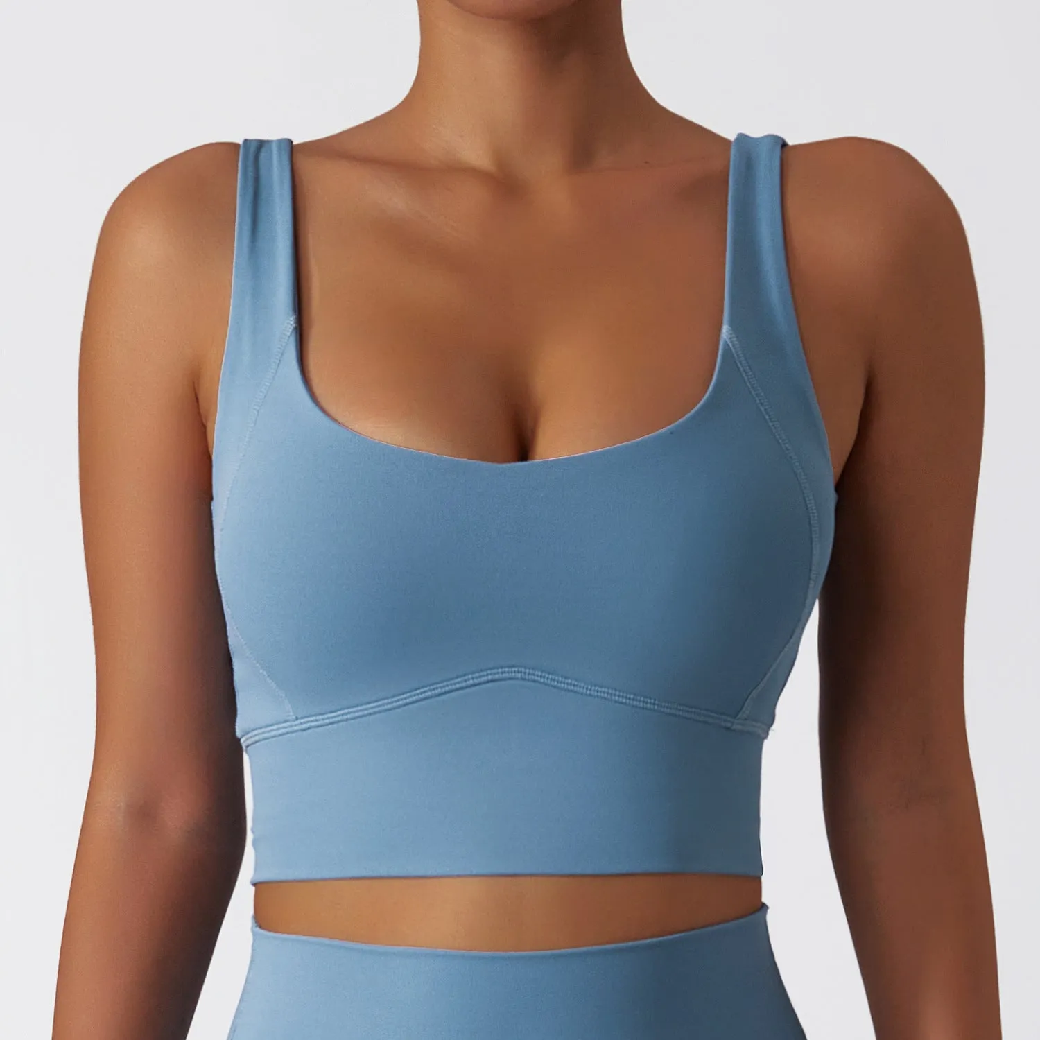 Running Sports Quick-drying Nude Feel Yoga Push Up Bras Shockproof Fitness Vest