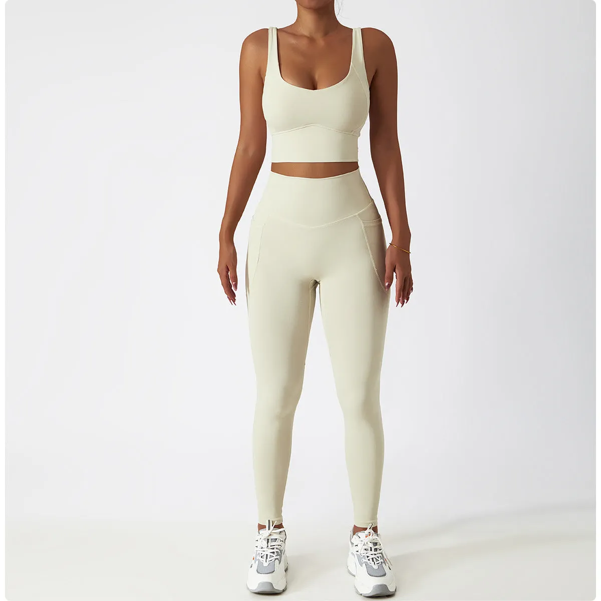 Running Sports Quick-drying Nude Feel Yoga Push Up Bras Shockproof Fitness Vest