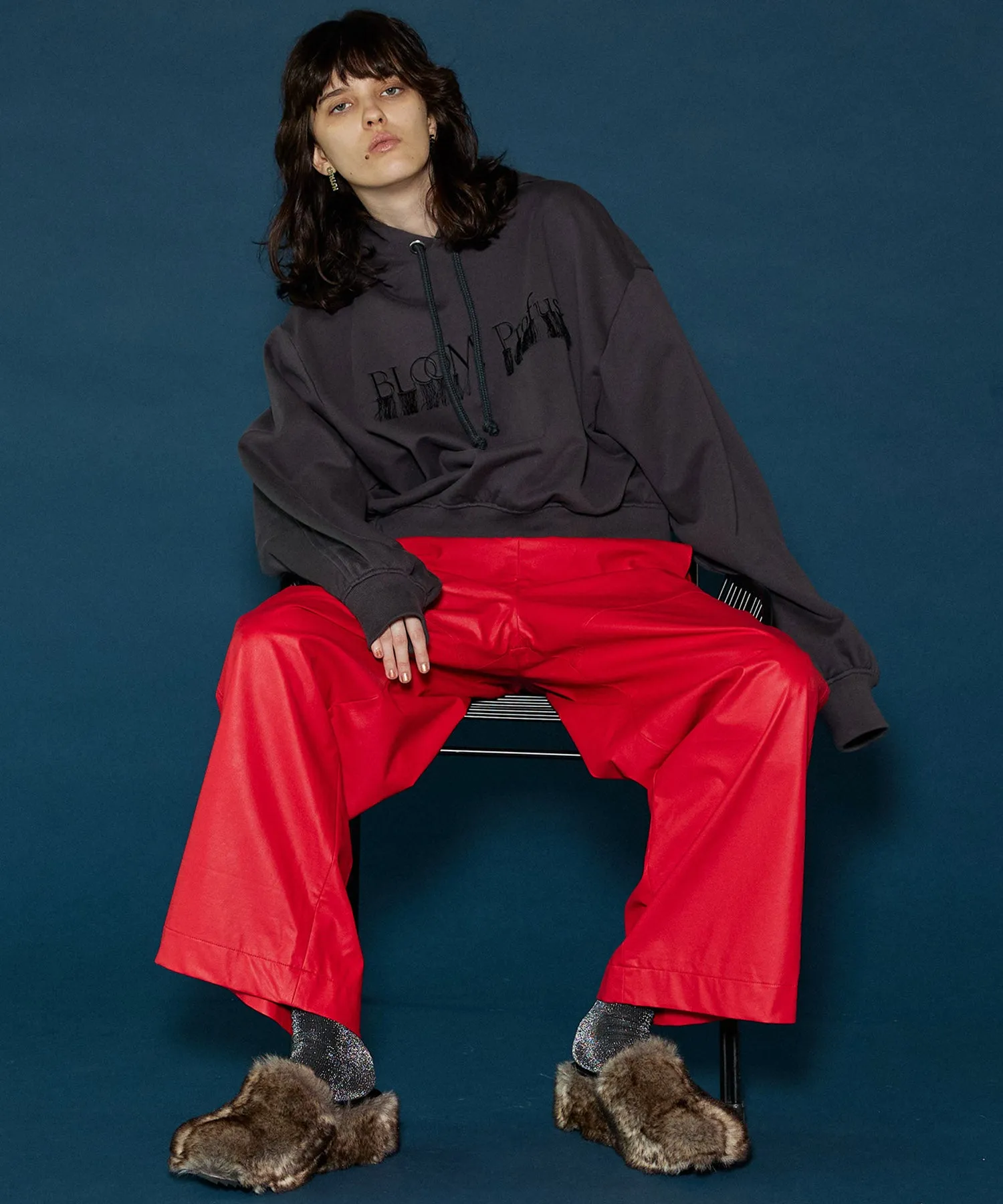 【SALE】Vegan Leather Easy Pants