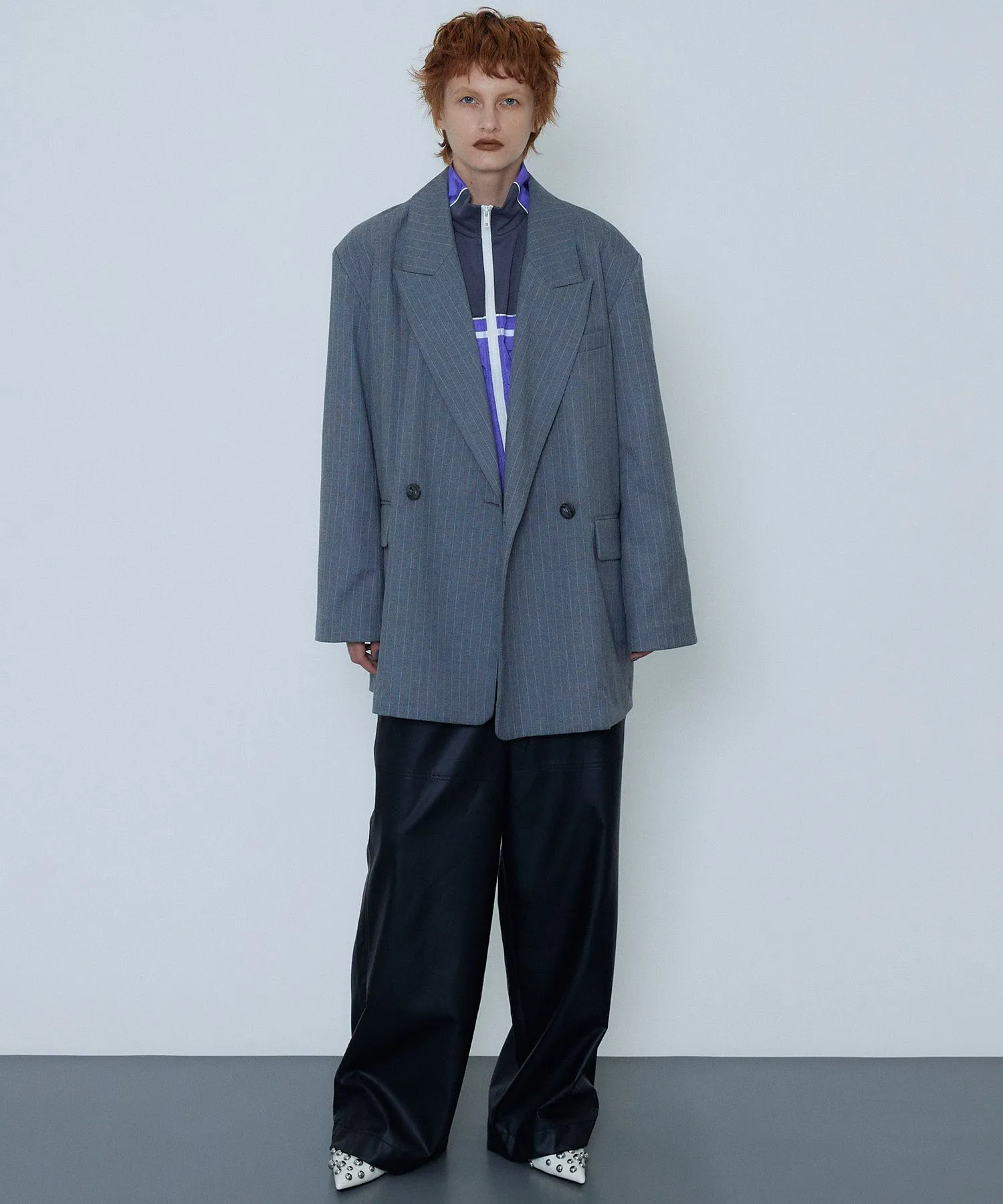【SALE】Vegan Leather Easy Pants