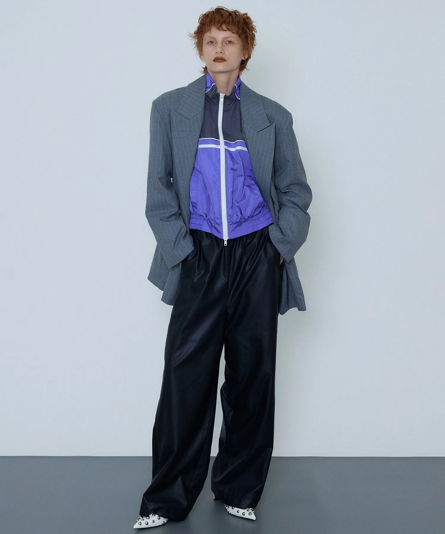 【SALE】Vegan Leather Easy Pants