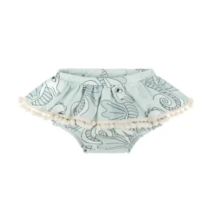 Seahorse Mint Frill Bloomers