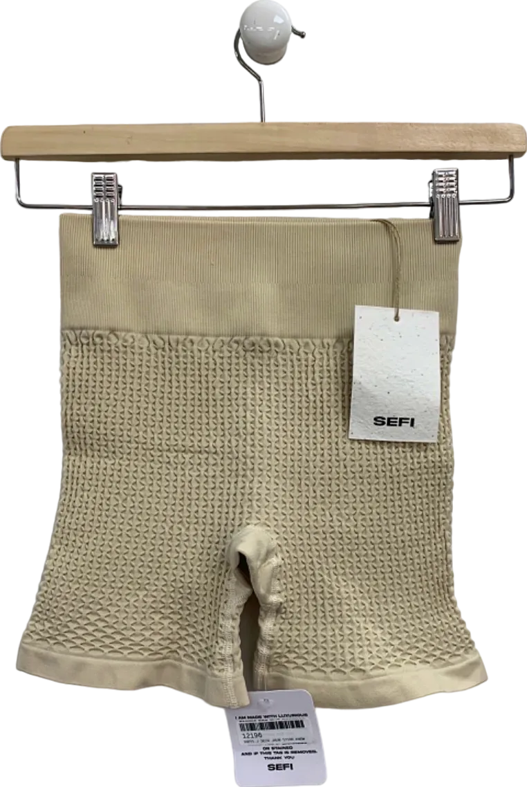 Sefi Whipped Cream Waffle 5 Inch Shorts UK S