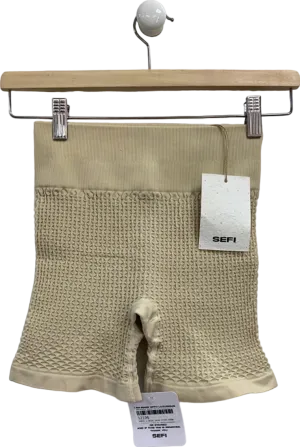 Sefi Whipped Cream Waffle 5 Inch Shorts UK S