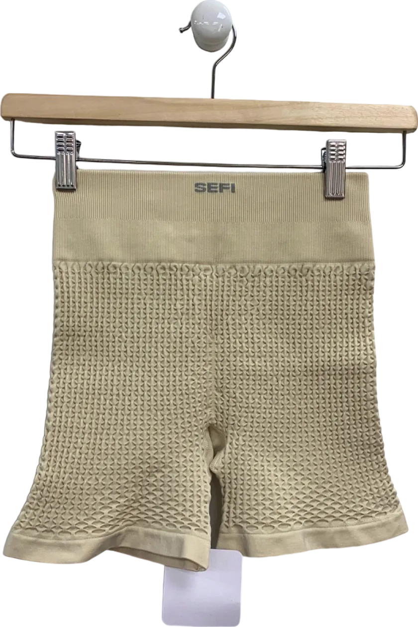 Sefi Whipped Cream Waffle 5 Inch Shorts UK S