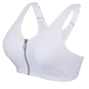Set of 3! 34DD Glamorise SPORT Bra (DOUBLE-LAYER) Wicking HIGH-IMPACT WHITE NEW