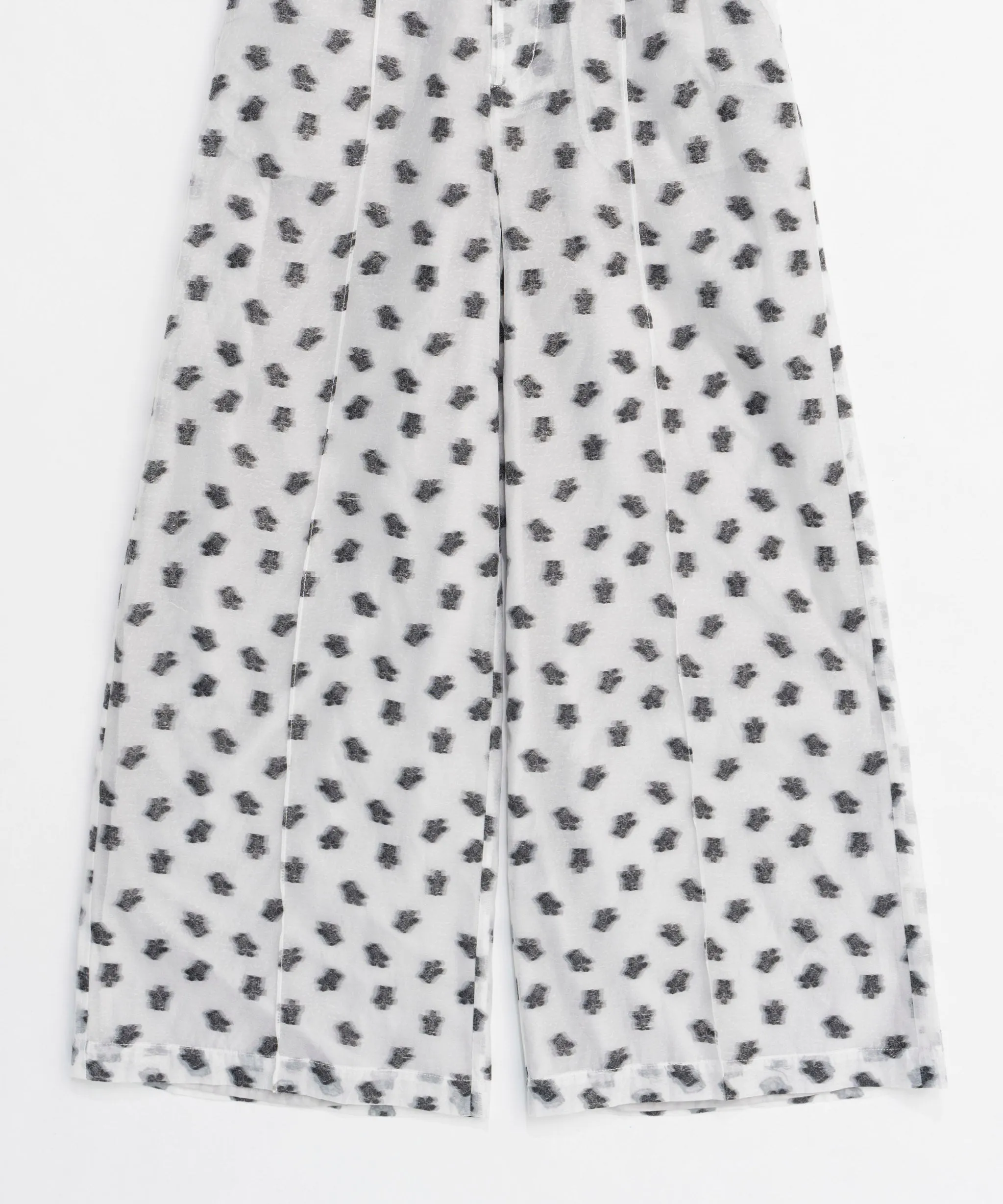 Sheer Jacquard Easy Pants