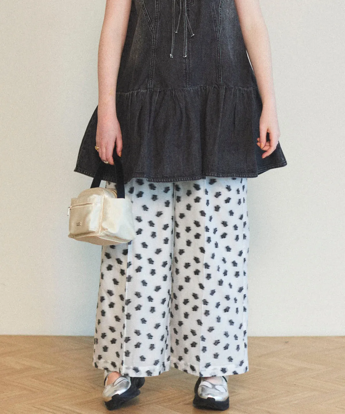 Sheer Jacquard Easy Pants