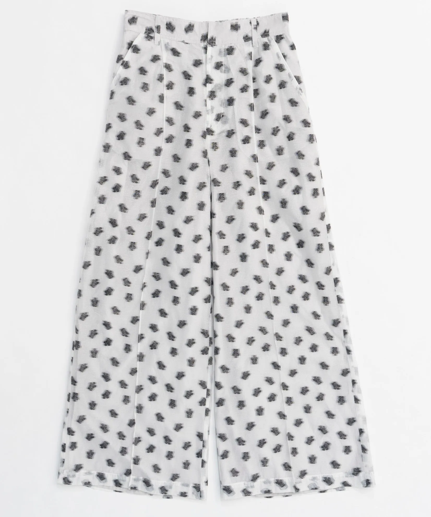 Sheer Jacquard Easy Pants